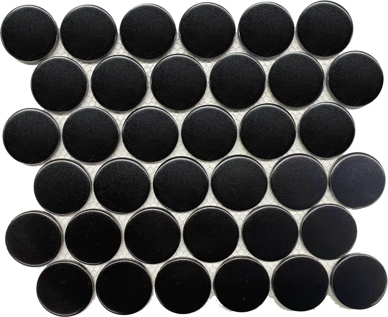 12×12 Matte Black 2″ Dots