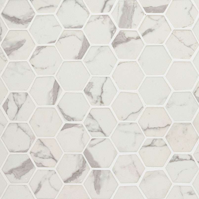 12×12 Statuario Celano 2″ Hexagon