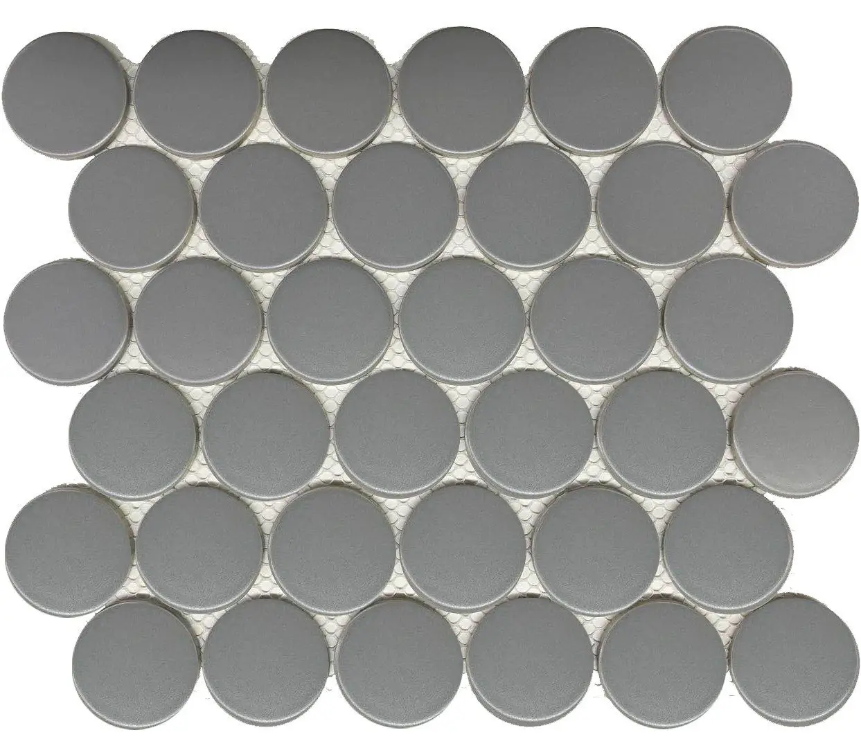 12×12 2″ Matte Gray Dots