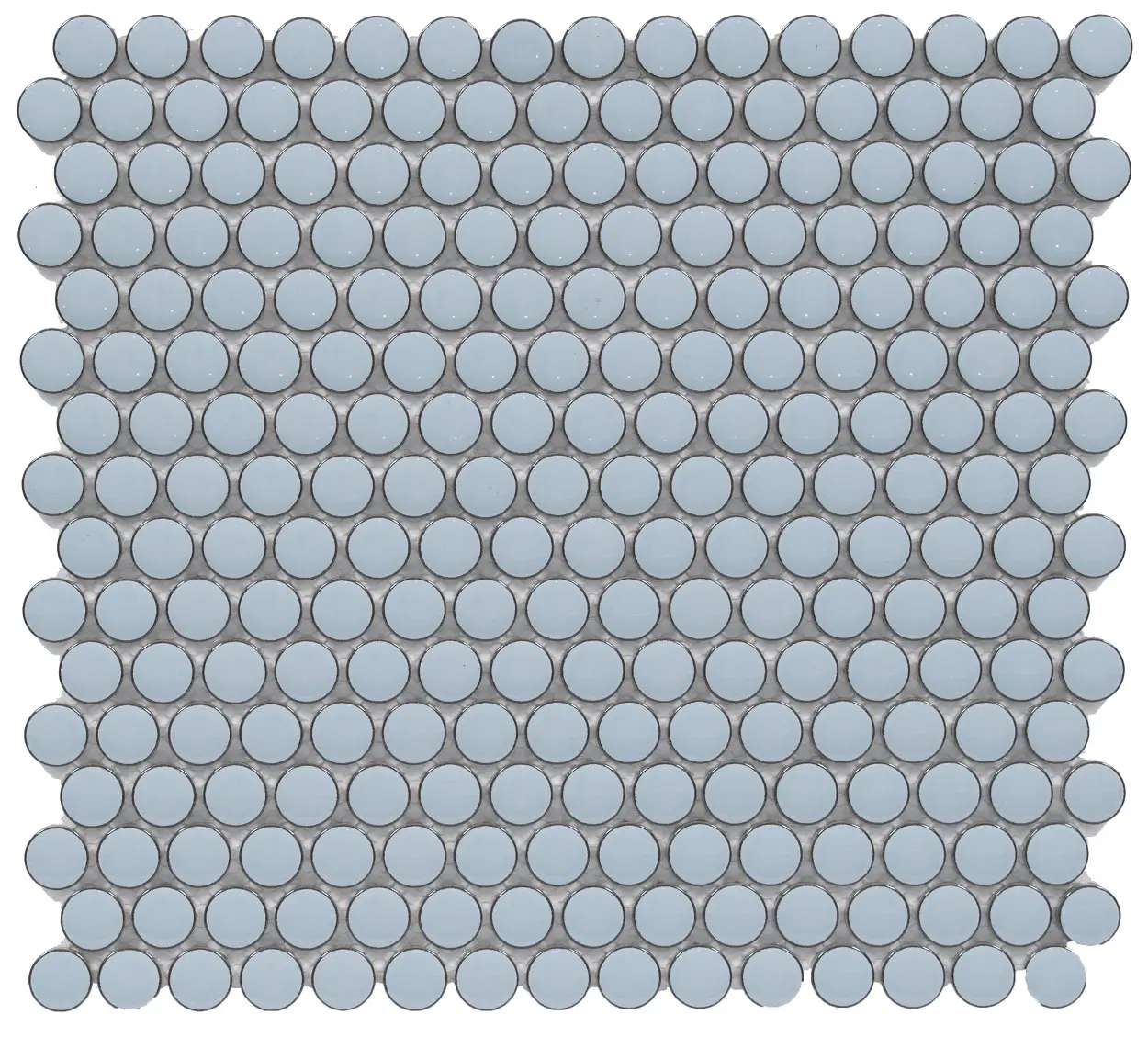 12×12 BRIGHT SKY BLUE PENNY ROUND